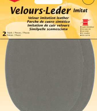 Namaakvelours leerkleed, taupe