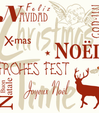 Servetten met kerstmotief 'Kersttijd'