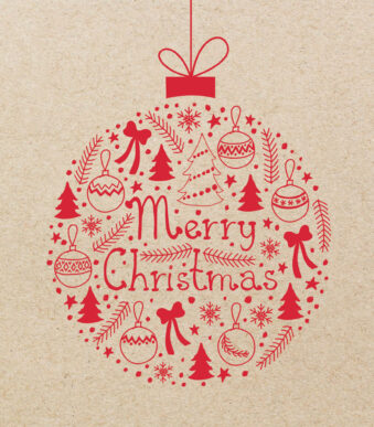 Kerst servetten 'Kerstbal'