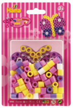 Hama strijkkralen maxi 'Vlinder' op kaart