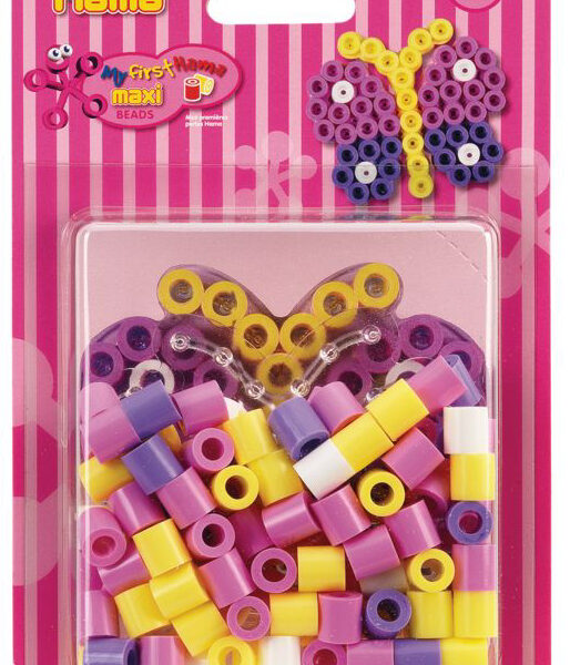 Hama strijkkralen maxi 'Vlinder' op kaart