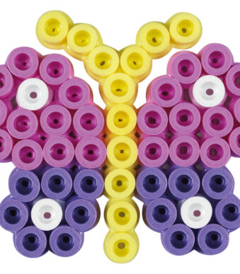 Hama strijkkralen maxi 'Vlinder' op kaart