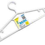 Peggy Perfect kunststof kledinghanger met ribbel, 3-stuks verpakking.