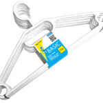 Peggy Perfect plastic kledinghangers met brug