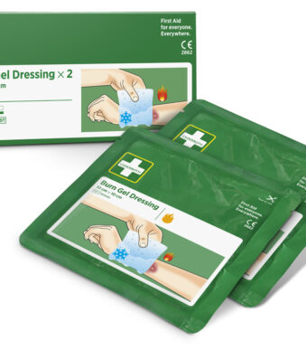 Brandwondengel kompres, 100 x 100 mm