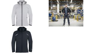 Uvex heren softshell jas, grafiet, XXL