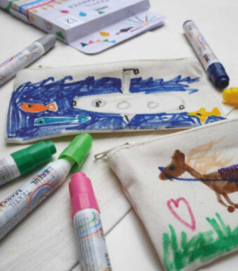 Textielmarkers medium 'Junior', set van 12