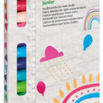 Textielstiften medium 'Junior', set van 18.