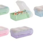 Leerstudieset CROCO, liggend A7-formaat, pastelgroen-transparant