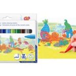 Staedtler viltstiften Noris jumbo, etui met 12 stuks