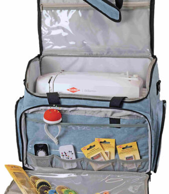 Naaitrolley 'Jeans', blauw