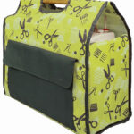 Naaimachinehoesje, kiwi/grijs