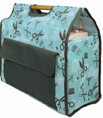 Naai-machinetas, turkoois/grijs