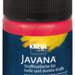 Textielverf Javana, wit, in glas, 50 ml