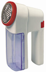 Pluizentrimmer draadloos wit/rood