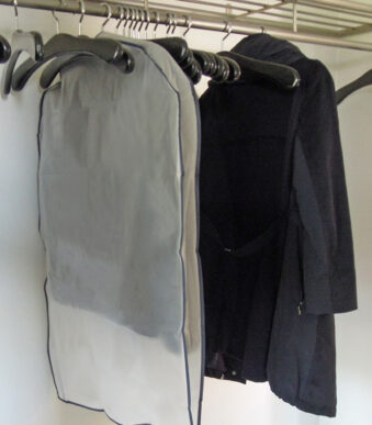 Beschermhoes voor kledingstukken, lang, transparant