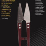 Draadbriefje, naadopener, lengte: 105 mm, rood