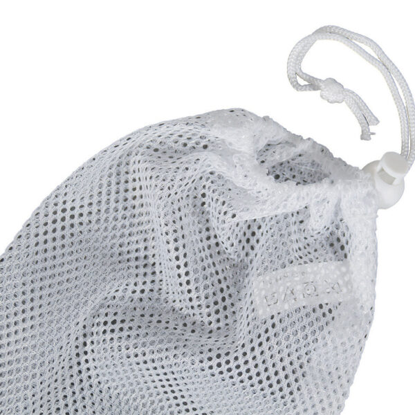 Wasnetset met trekkoord, 2-delig, wit