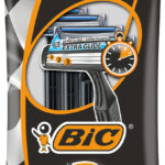 BIC Wegwerpscheermesjes Action 3, voor mannen, verpakking van 4 stuks