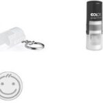 Colop Tekststempel Printer R12, rond, zwart.