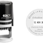 Datumstempelprinter R 45-Ronder, rond, zwart