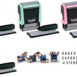 Tekststempelsset voor tekststempel, pasteltintgroen