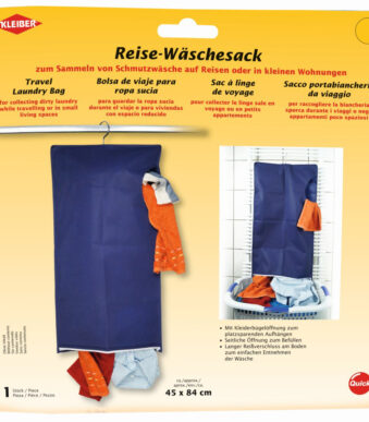 Kleiber reiszak voor wasgoed, (b)450 x (h)840 mm, blauw