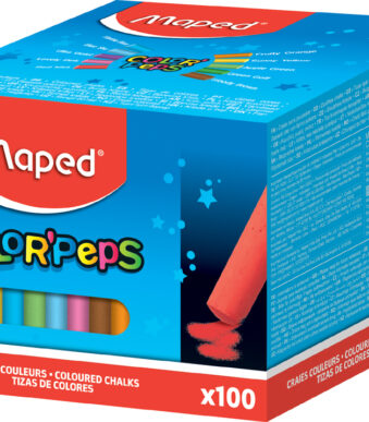 Maped gekleurde ronde tekenkrijtjes voor schoolbord