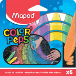 Maped Stoepkrijt Color'Peps, kartonnen etui met 6 stuks