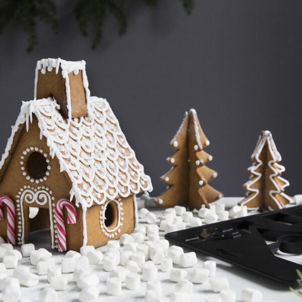 GastroMax 3D-uitsteekvormpje Peperkoekhuisje, breedte: 285 mm