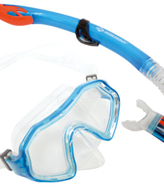 Kinder-snorkelset 'Barbados', 2-delig, blauw.
