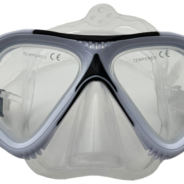 Volwassenen duikbril 'Tupai', zwart/grijs