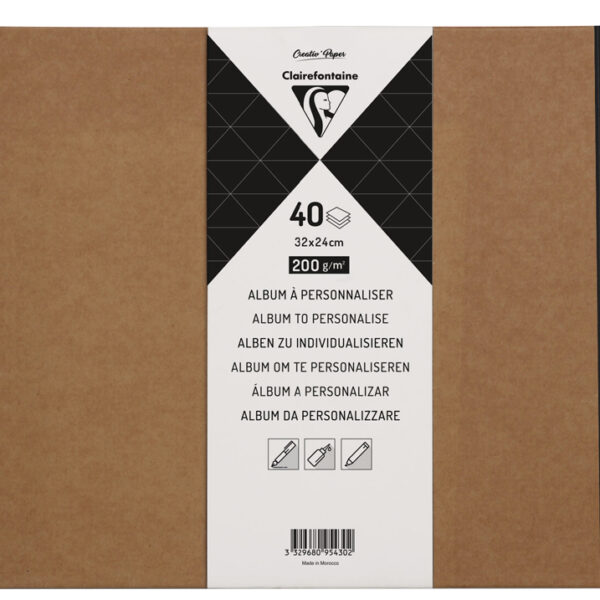 Schetsboek met spiraalverdraaiing van Clairefontaine, formaat 320 x 240 mm