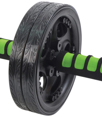 Schildpadden buiktrainer / roller, zwart/groen