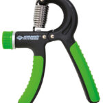 Handknijpapparaat voor vingerkrachttraining, zwart/groen