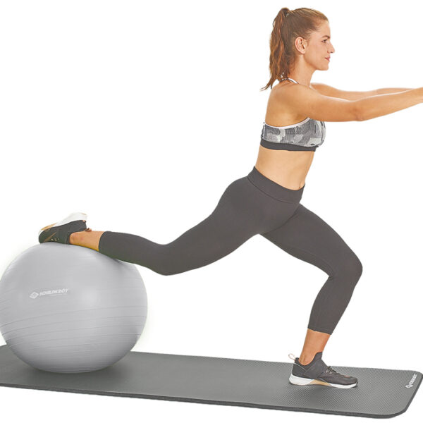 Fitnessbal, diameter 550 mm, zilverkleurig