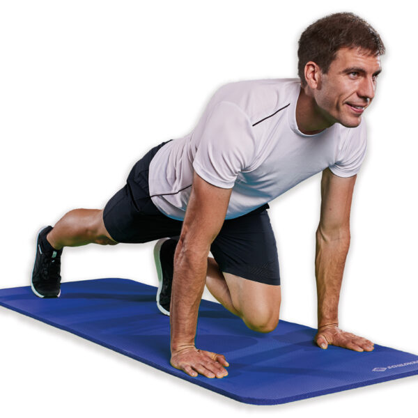 XL Fitness Matras, 15 mm, blauw