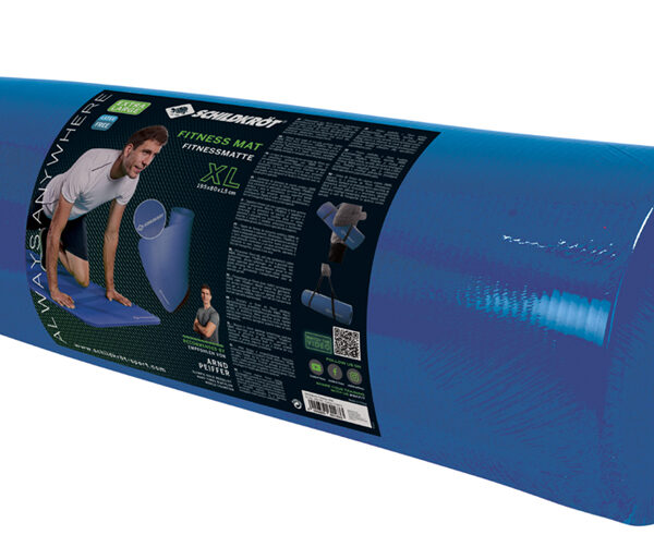 XL Fitness Matras, 15 mm, blauw