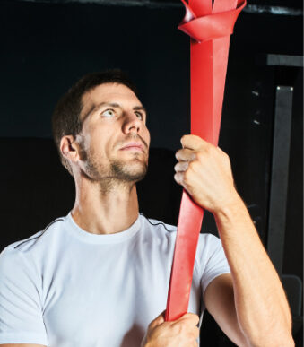 Fitness Weerstandsband Extra Licht, 13 mm, geel