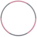 Fitness hoelahoep, 900 mm, grijs/roze