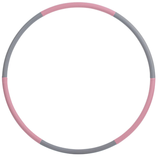 Fitness hoelahoep, 900 mm, grijs/roze