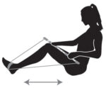Fitnessstaaf Gymnastiekstok, zilver/zwart