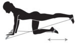 Fitnessstaaf Gymnastiekstok, zilver/zwart