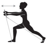Fitnessstaaf Gymnastiekstok, zilver/zwart