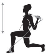 Fitnessstaaf Gymnastiekstok, zilver/zwart