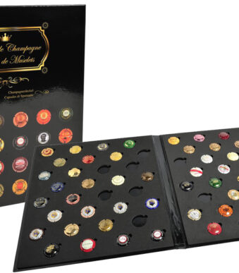 Verzamelalbum voor champagnekurken, zwart
