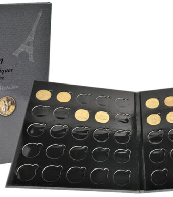 Verzamelalbum voor 50 herdenkingsmunten, grijs