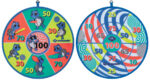 Pluche dartbord set, diameter: 380 mm