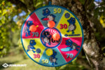Pluche dartbord set, diameter: 380 mm