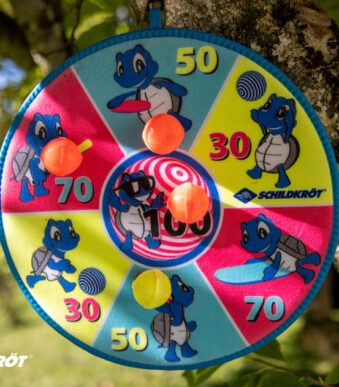 Pluche dartbord set, diameter: 380 mm